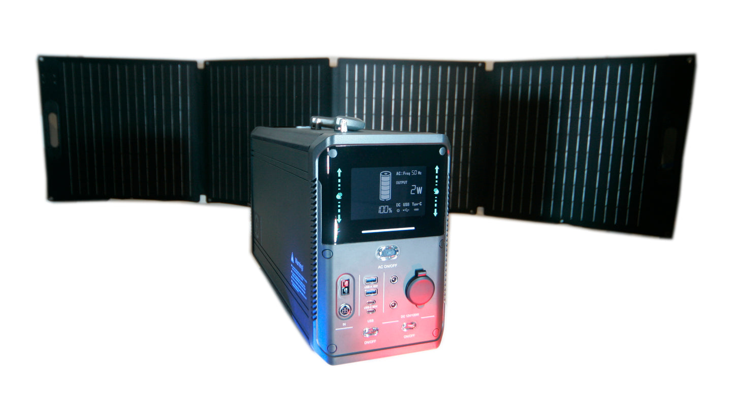 Gron Zone GZ1500-virta-asema ja SD200-aurinkopaneeli 200W